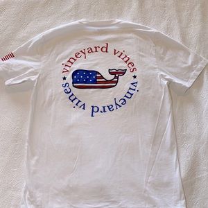 Vineyard Vines red, white & blue pocket t-shirt